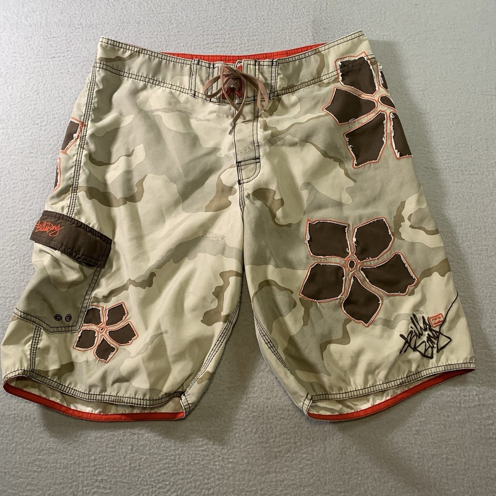BILLABONG Y2K Mens Floral  Board Shorts Surf Trunks 36 M116VHAP